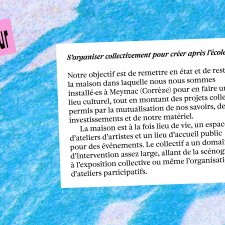 Conférence "S’organiser collectivement pour créer après l’école d’art", par Fossile Futur, collectif artistique et de designers