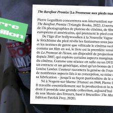 Conférence "The Barefoot Promise [La Promesse aux pieds nus], un montage", par Pierre Leguillon (artiste)