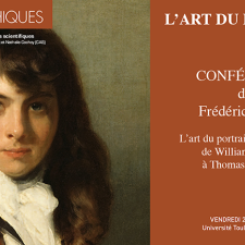 Flyer de la conférence "L'art du portrait" de Frédéric Ogée