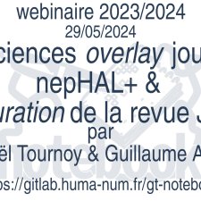 Webinaire 6 - Episciences overlay journal nepHAL+ & data curation de la revue JTCAM