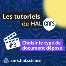 HAL CNRS choisir le type de document