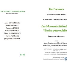 Vignette Ent'revues - Les moments littéraires