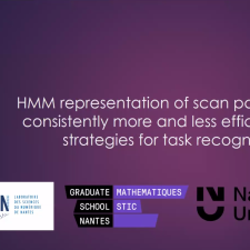 HMM representation of scan paths reveals consistently more and less efficient visual strategies for task recognition 