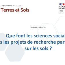sciences sociales dans les projets de recherche participative sur les sols 