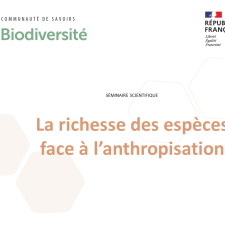 La richesse des espèces face à l’anthropisation