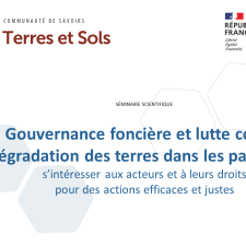 Gouvernance foncière et lutte contre la dégradation des terres du sud