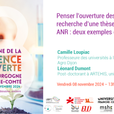 ées de recherche d’une thèse et d’un projet ANR : deux exemples concrets