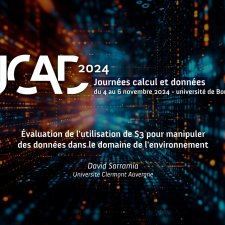 Evaluation de l'utilisation de S3 pour manipuler des données dans le domaine de l'environnement