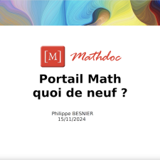 Présentation Portail Math