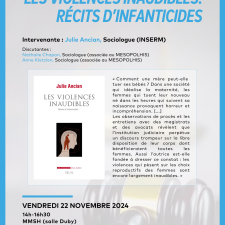 Affiche conférence Julie Ancian