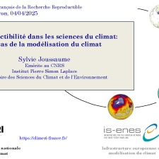 Reproductibilité dans les sciences du climat : Le cas de la modélisation du climat