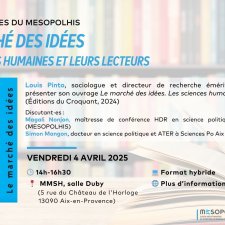 Affiche rencontre du 04/04/2025 avec Louis Pinto 