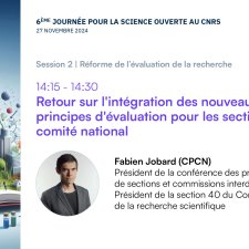 Journée pour la science ouverte au CNRS 2024 | Intervention Fabien Jobard (CPCN)