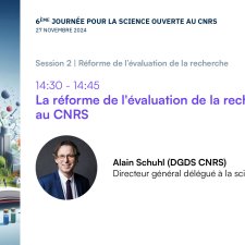 Journée pour la science ouverte au CNRS 2024 | Intervention Alain Schuhl (CNRS)