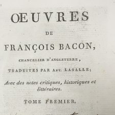 Page de garde Bacon