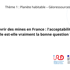 Penser l’habitabilité future des territoires miniers et post-miniers
