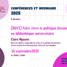 Visuel conférence Politique documentaire