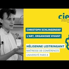 Instantanés #30 - Hélisenne Lestringant  « Christoph Schlingensief. L'art, organisme vivant »
