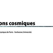 Visuel pour l'annonce de la conférence de Karim Benabed : « Tensions cosmiques - que nous apprennent les derniers résultats des grands relevés sur l’Univers ? ».