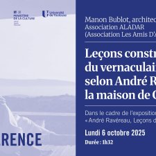Leçons constructives du vernaculaire selon André Ravéreau : la maison de Grèce, Manon Bublot, 2025