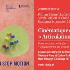 Cinématique de la Ville / La Ville en stop motion : "Articulations", 2025
