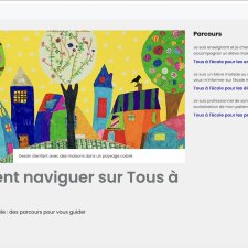 Page d'accueil du site " Tous à l'école"