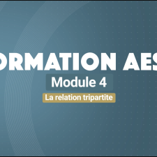 Titre FORMATION AESH Module 4 - La relation tripartite