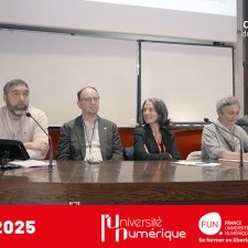 Table ronde de l'après-midi animée par Vincent Beillevaire et Émilien Sanchez avec Pierre Boulet, Nathalie Denos, Stéphanie Lagorce et Jérôme Legrix-Pagès. 