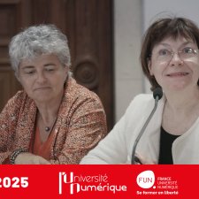 Muriel Grosbois, Adjointe à l’administratrice du Cnam Paris en charge de la formation et de l’innovation pédagogique et par Sophie Guichard, Directrice Nationale d’Appui à la Pédagogie et à l’Innovation au Cnam Paris