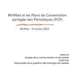 Mirabel et les plans de conservation partagée