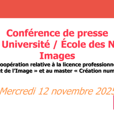 Conférence de presse Avignon Université / École des Nouvelles Images