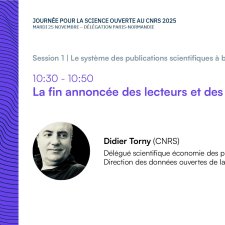 Journée science ouverte 2025 | Intervention Didier Torny (CNRS)