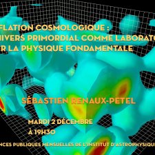 Une représentation de fluctuations quantiques illustre l'annonce de la prochaine conférence publique de l'IAP : « L'inflation cosmologique : l'Univers primordial comme laboratoire pour la physique fondamentale », par Sébastien Renaux-Petel, mardi 2 décembre à 19h30. Crédit : Derek Leinweber - Visualizations of Quantum Chromodynamics.
