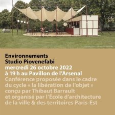 Affiche de la conférence du Studio Piovenefabi