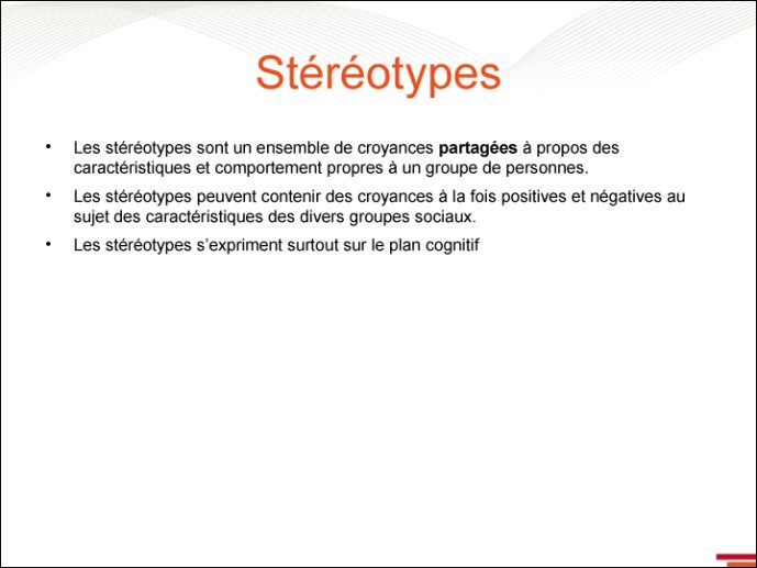 Stéréotypes