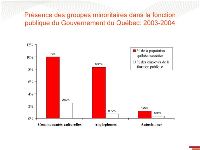 Groupes minoritaires dans la fonction publique