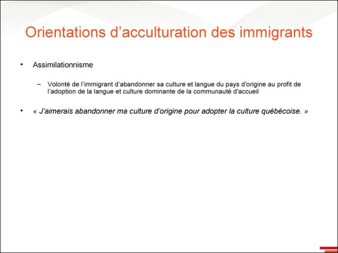 Immigrant et assimilationnisme