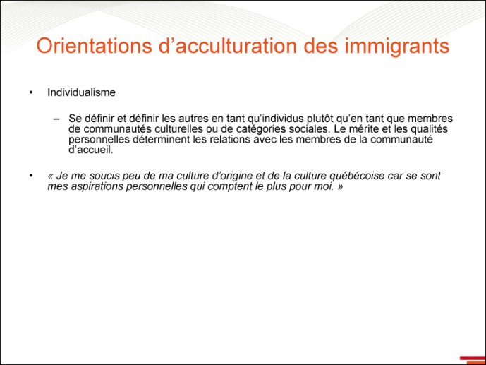 Immigrant et individualisme