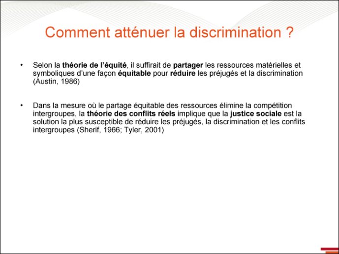 Comment atténuer la discrimination ? - 1