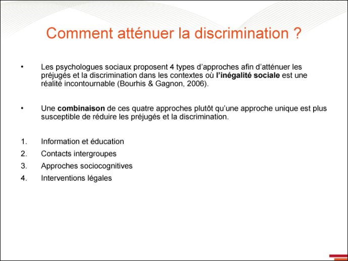 Comment atténuer la discrimination ? - 3