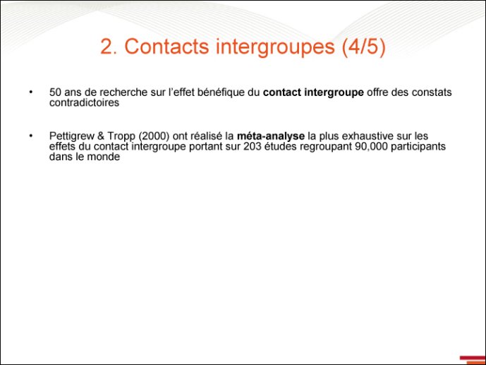 Contacts intergroupes - 4