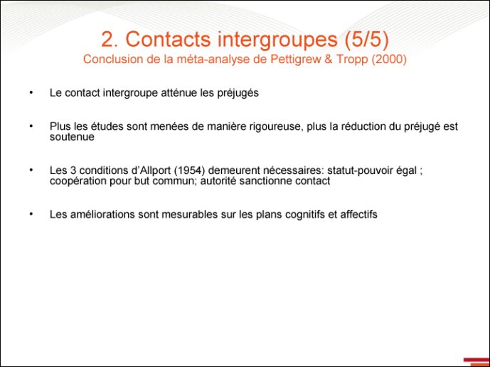 Contacts intergroupes - 5