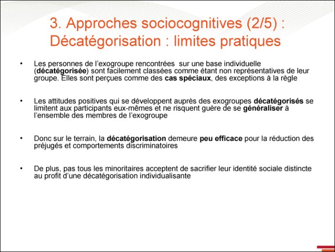 Décatégorisation : limites pratiques