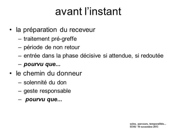 Avant l'instant