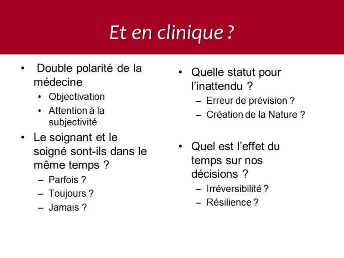 Et en clinique ?