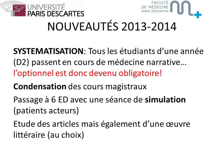 Nouveautés 2013-2014