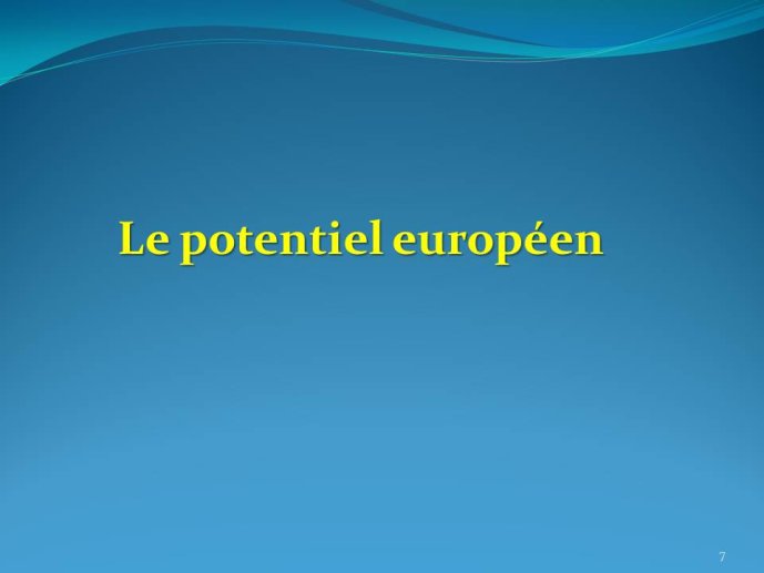 Potentiel européen