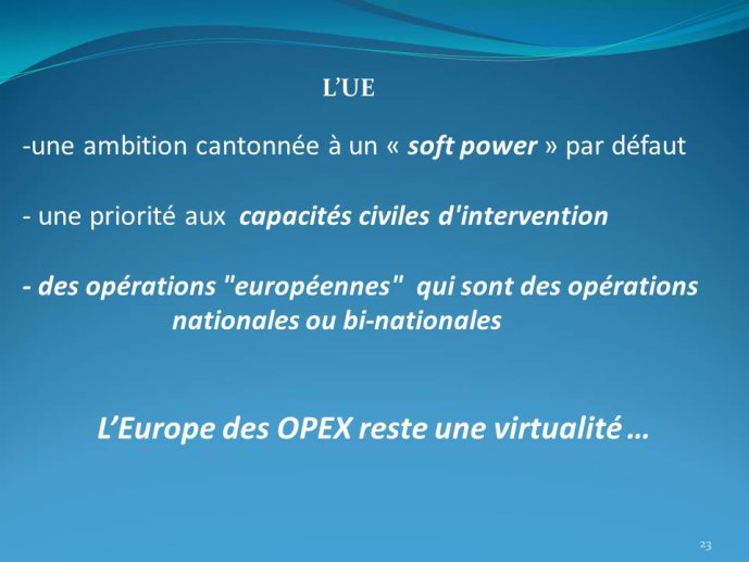UE des Opex