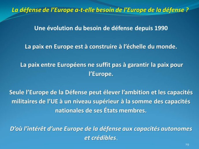 Défense de l'Europe