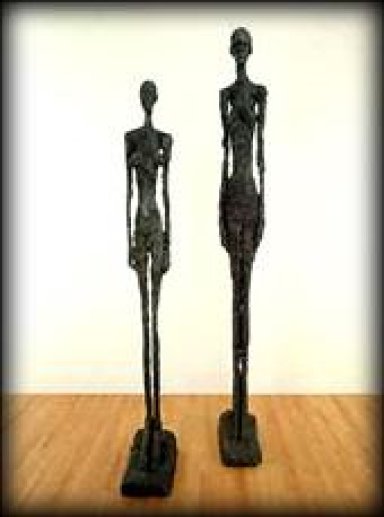 Fig 4 Les sculptures de Giacometti